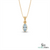 Genuine Marquise Cut Light Blue Aquamarine Solitaire Pendant - Gift For Her