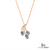 Elegant Triple Oval Cut Aquamarine With Diamond Accent - Dainty Fine Jewelry For Her