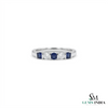 Round Blue Sapphire and Diamond Ring - Sophisticated Fine Jewelry