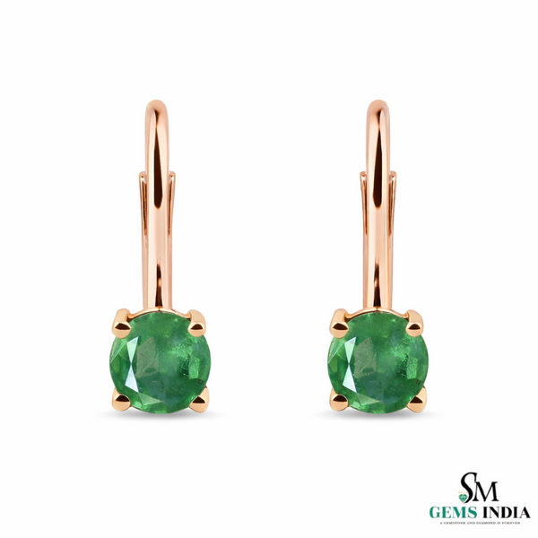 7,80 ct dunkelgrüne Statement-Ohrhänger mit großen sambischen Smaragden im Smaragd- und Ovalschliff, 18 Karat Gold, Smaragdohrringe, ovale Smaragdstifte (Kopie)