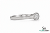 Oval Lab Diamond Milgrain Ring - Vintage Style Engagement Ring