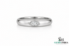 Bezel Set Marquise Lab Diamond Ring - Minimalist Lab Grown Diamond Band