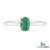 Elegant Oval Emerald Solitaire Ring – 14KMinimal Fine Jewelry