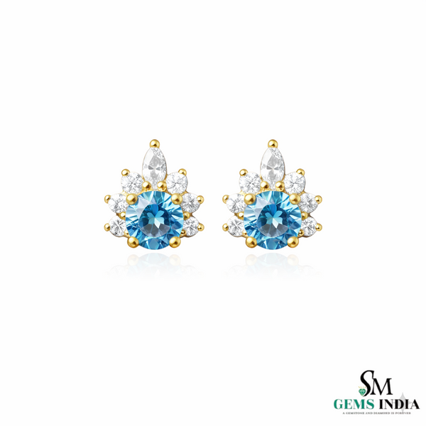 Doppelter Smaragd-Ring in offenem Design aus 14 Karat Gold – Band mit quadratisch und rund geschliffenen grünen Edelsteinen