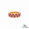 Luxury Pear Cut Ruby & Diamond Eternity Band Ring - Gift For Her