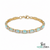 Oval Cut Opal Tennis Bracelet with Diamond Stations - Gift for her