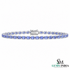 Elegant Oval Tanzanite Bracelet for Women - Luxury Gift For Her