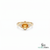 Oval Citrine Diamond Ring In 14K Gold- Statement Ring For Her