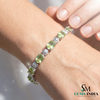 August Birthstone Oval Peridot & Diamond Bracelet – Anniversary Gift for Her