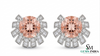 Minimalist Oval Gold Drop Earrings with Sparkling Diamonds