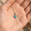 Romantic Pear Turquoise Heart Pendant - – Elegant Fine Jewelry For Women