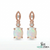 Vintage Inspired Opal Dangle Earrings for Women - Elegant Opal Jewelry