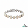 Luxury Natural Oval Opal Tennis Bracelet – Elegant Gemstone Jewelry