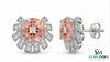 Minimalist Oval Gold Drop Earrings with Sparkling Diamonds