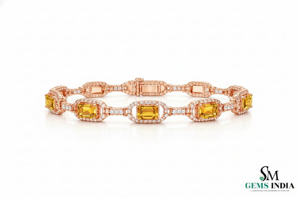 Doppelter Smaragd-Ring in offenem Design aus 14 Karat Gold – Band mit quadratisch und rund geschliffenen grünen Edelsteinen