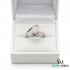 Oval Opal Bypass Ring – Modern Opal Engagement Ring