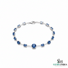 Premium Blue Sapphire Bracelet for Women - Gemstone Jewelry Gift