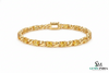 Luxury Oval Citrine & Diamond Twisted Bracelet - Elegant Jewelry Gift