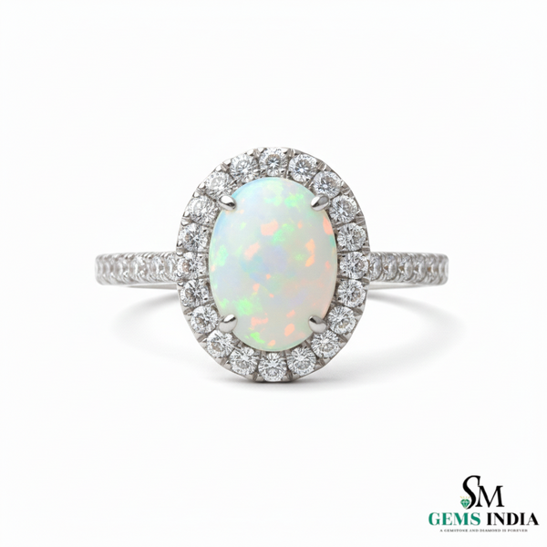 Doppelter Smaragd-Ring in offenem Design aus 14 Karat Gold – Band mit quadratisch und rund geschliffenen grünen Edelsteinen