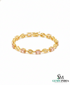Luxury Morganite & Diamond Tennis Bracelet - Gold Bracelet for Women