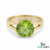 Elegant Round Peridot Ring for Women - Statement Ring for her