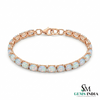 Natural Oval Opal Tennis Bracelet - Anniversary & Wedding Bracelet