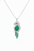 4.50 carat Green Pear Emerald Parrot Pendant Dazzling Gold Pendant for Elegant Style