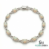 Luxury Opal and Diamond Bracelet for Women - Elegant Fine Jewelry Gift