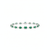 4.10 Carats Natural Emerald Oval And Diamond Bracelet - Fine Jewelry Gift