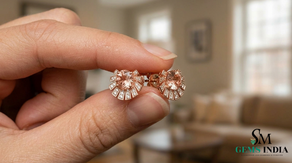 Minimalist Oval Gold Drop Earrings with Sparkling Diamonds
