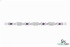 Infinity Link Amethyst Diamond Bracelet for Women - Fine Gold Jewelry