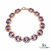 Vintage Style Oval Natural Amethyst Bracelet - Luxury gemstone bracelet