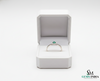 Round Cut Green Emerald Ring with Side Baguette Diamonds – Minimalist Fine Jewelry