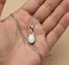Oval Opal Diamond Halo Pendant - Elegant Gold Jewelry