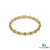 Natural Peridot & Diamond Tennis Bracelet - Elegant Green Gemstone Bracelet