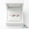 Heart Cut Opal Stud Earrings for Women - Dainty Opal Jewelry