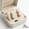 Pear Cut Opal Earrings - October Birthstone Gemstone Earrings