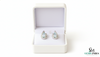 Pear Cut Aquamarine Diamond Stud Earrings in 14k and 18k Gold – March Birthstone