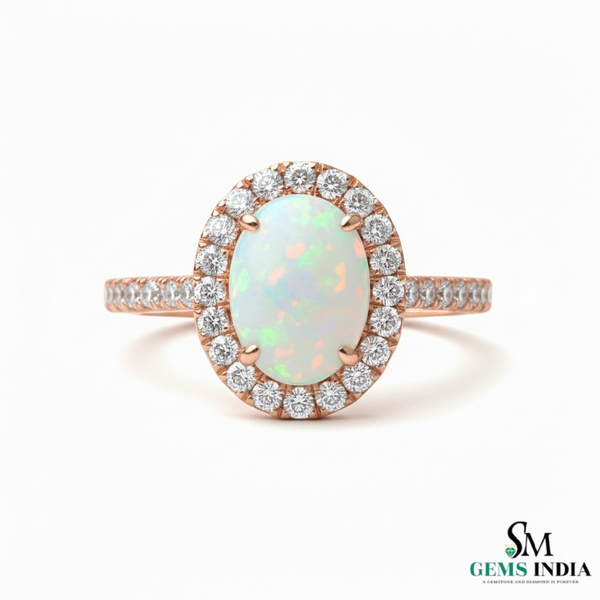 Doppelter Smaragd-Ring in offenem Design aus 14 Karat Gold – Band mit quadratisch und rund geschliffenen grünen Edelsteinen