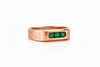 Natural Zambian Emerald Men's Ring: 14k Gold May Birthstone