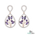 Marquise and Round Natural Tanzanite Diamond Teardrop Dangle Earrings – Elegant Gold Jewelry