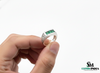 Natural Zambian Emerald Men's Ring: 14k Gold May Birthstone
