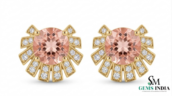 Minimalist Oval Gold Drop Earrings with Sparkling Diamonds