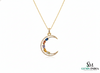 Zodiac-Inspired Oval shaped Multi-Color Gemstone Diamond Rainbow Gemstone Pendant