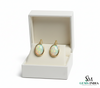 Elegant Oval Opal Drop Earrings – October Birthstone Jewelry