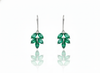 1.80 carat Marquise Shaped Genuine Emerald Leaf Drop Dangle Earrings