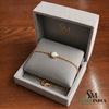 Round Opal October Birthstone Bracelet - Dainty Fine Jewelry Gift for Her