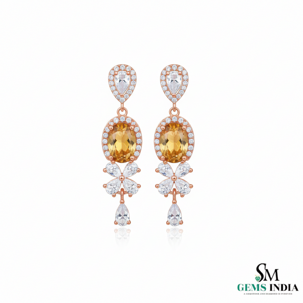 Doppelter Smaragd-Ring in offenem Design aus 14 Karat Gold – Band mit quadratisch und rund geschliffenen grünen Edelsteinen