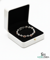 Luxury Morganite & Diamond Tennis Bracelet - Gold Bracelet for Women