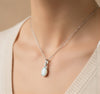 Oval Opal Diamond Halo Pendant - Elegant Gold Jewelry